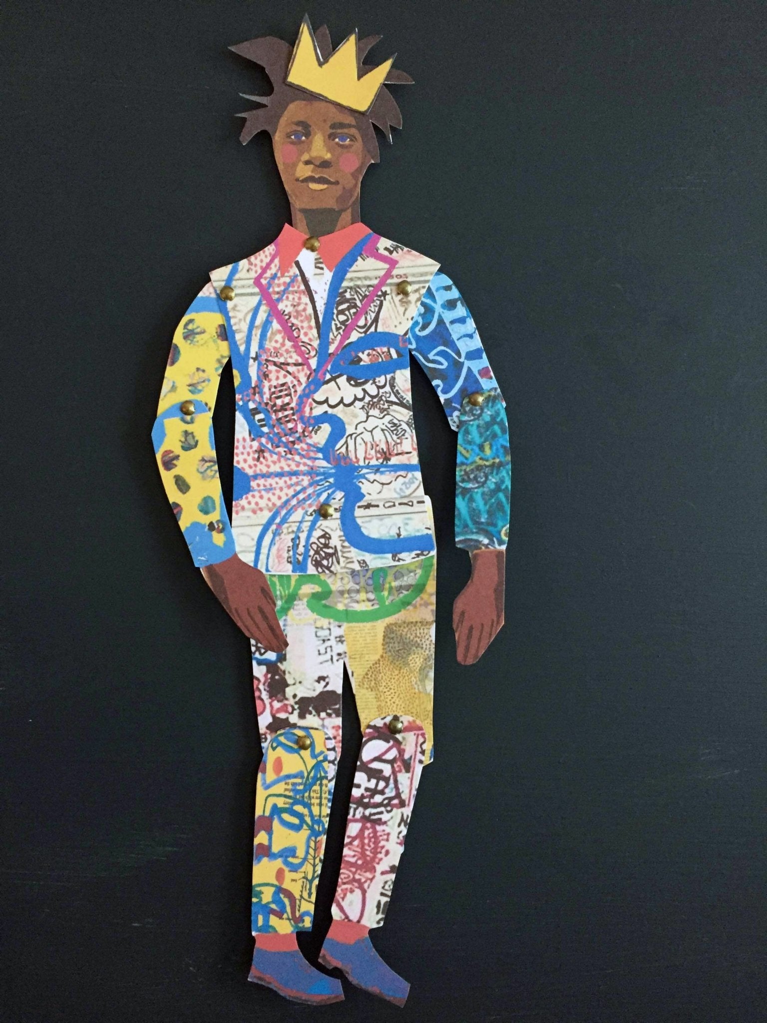 Cut & Make Jean - Michel Basquiat Articulated Paper Doll - bubblegum market