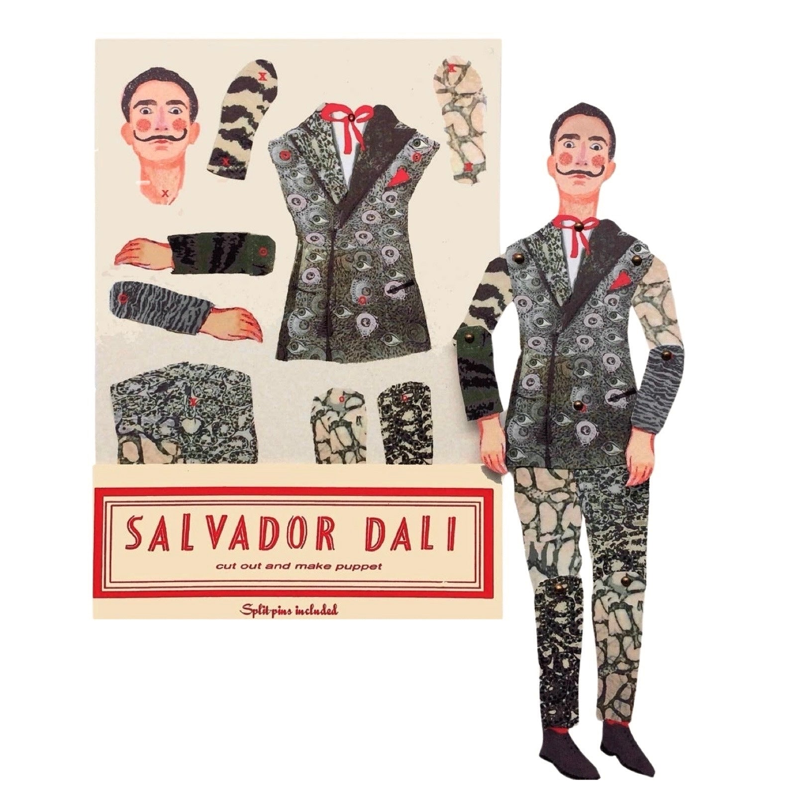Cut & Make Salvador Dali Articulated Paper Doll - bubblegum market