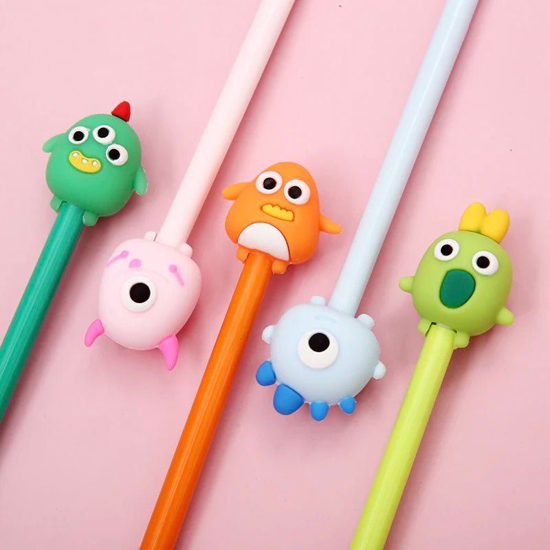 Cute Monster Retractable Gel Pen - bubblegum market