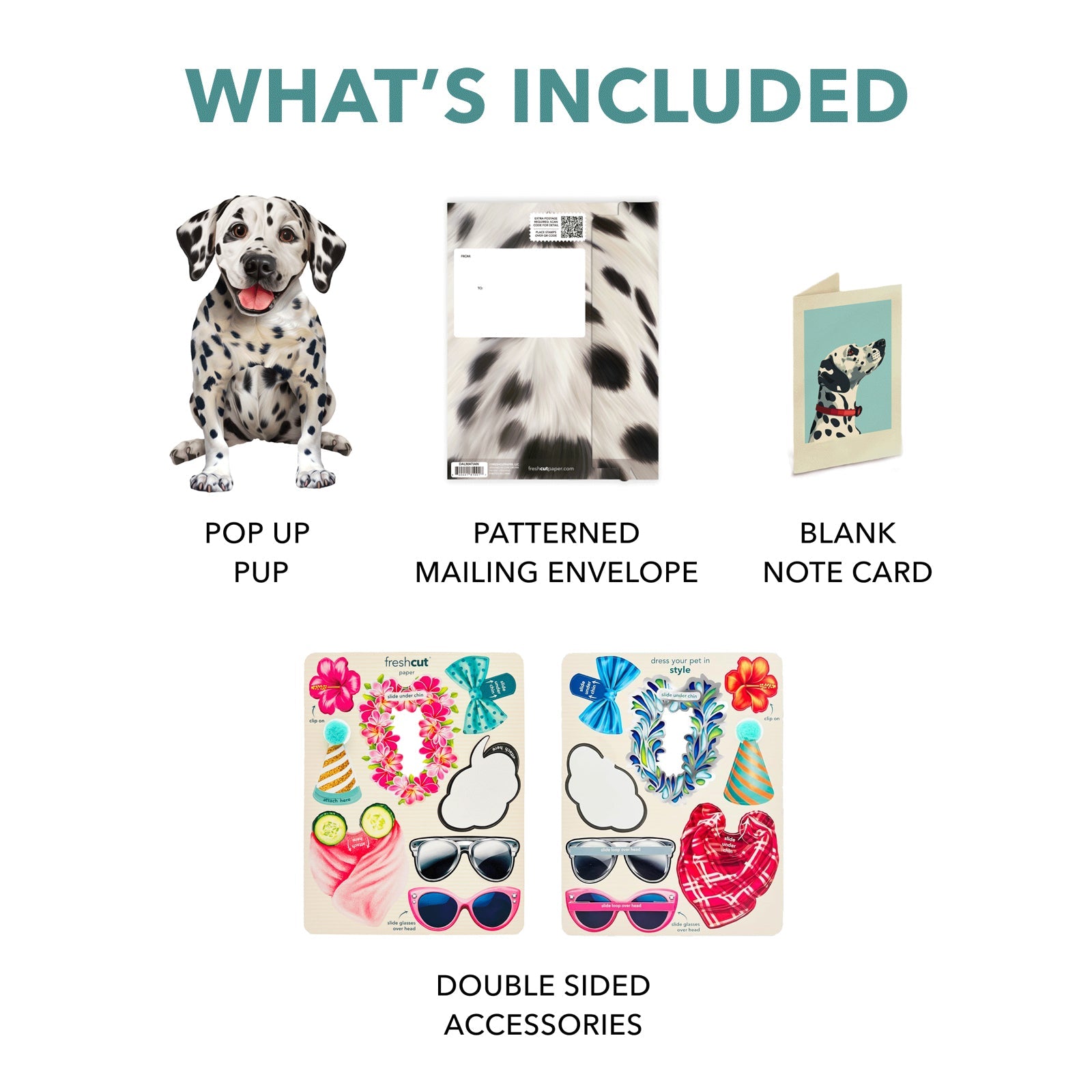 Dalmatian Pop - Up Pet Card - bubblegum market