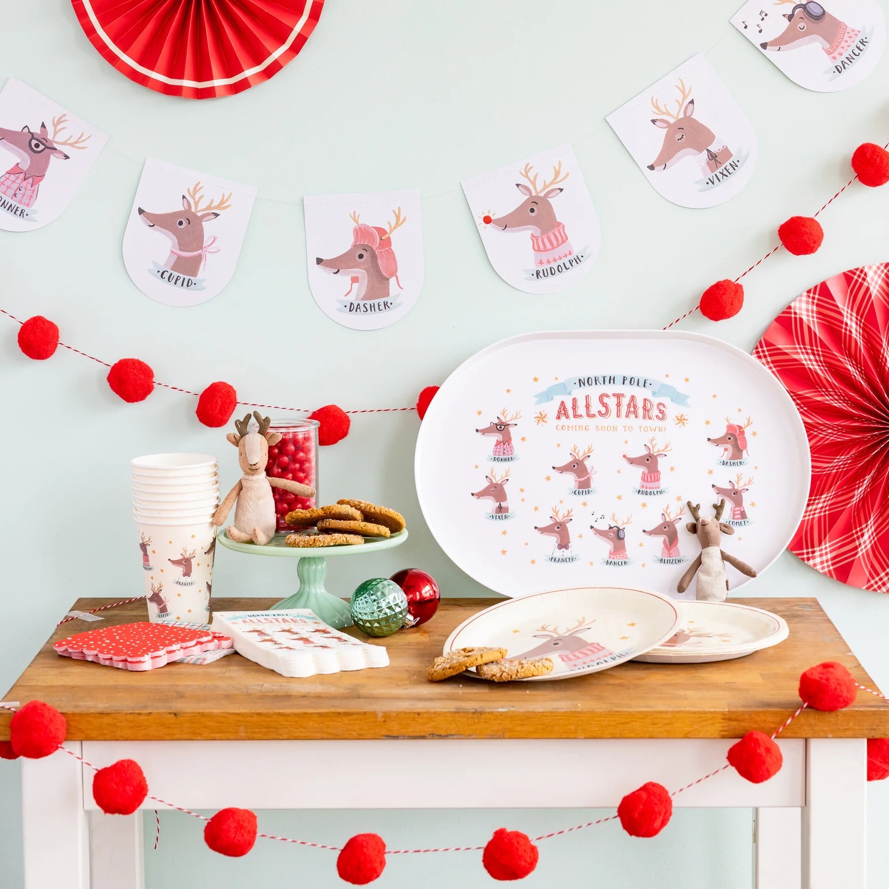 Dear Rudolph Reindeer Banner Set - bubblegum market