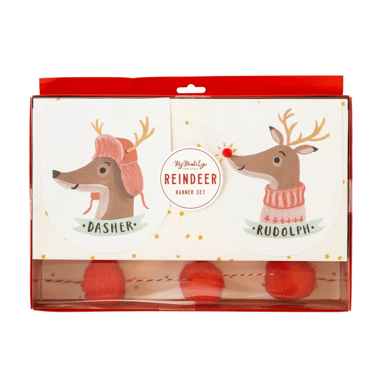 Dear Rudolph Reindeer Banner Set - bubblegum market