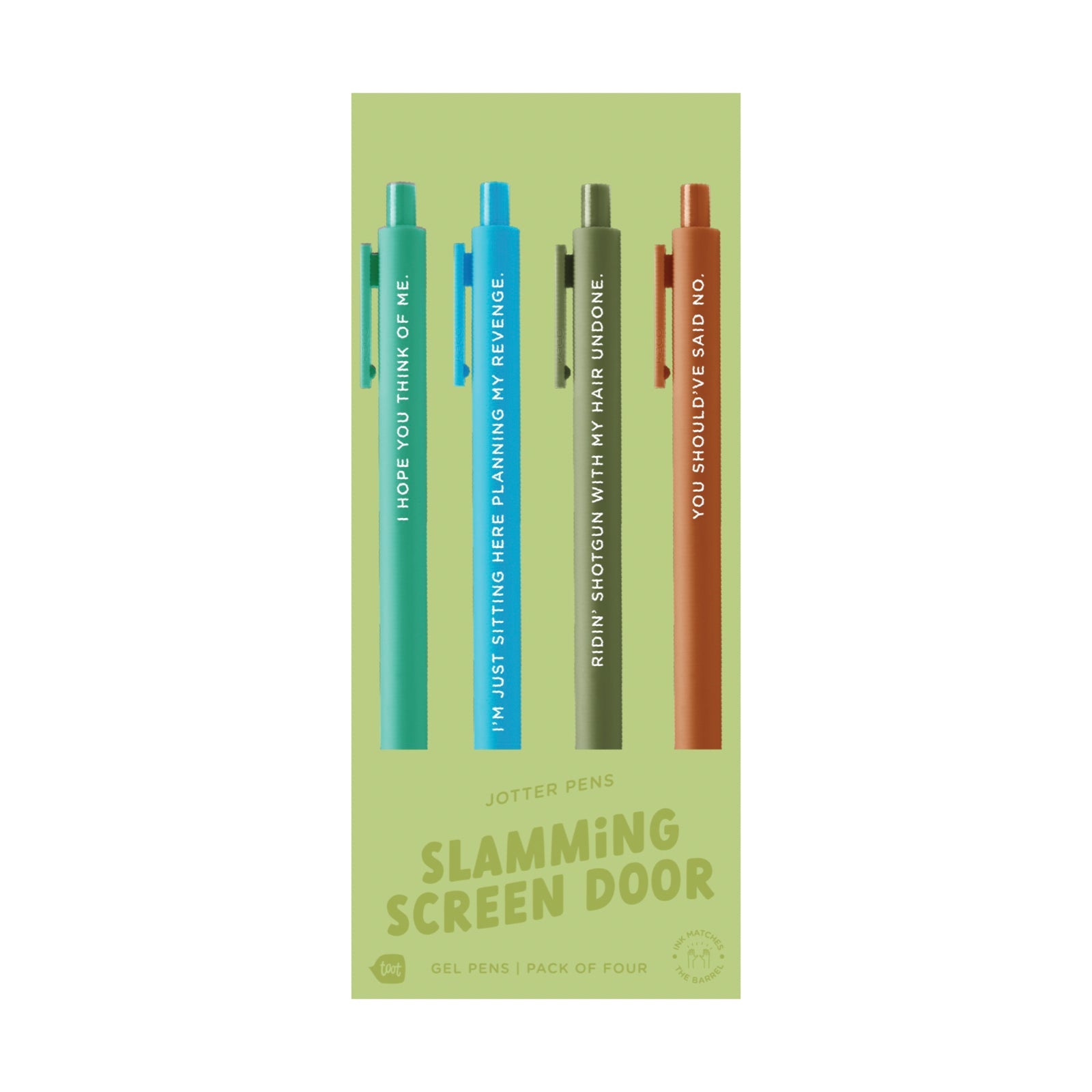 DEBUT ALBUM / SLAMMING SCREEN DOOR Swiftie Jotter Pen Set - bubblegum market