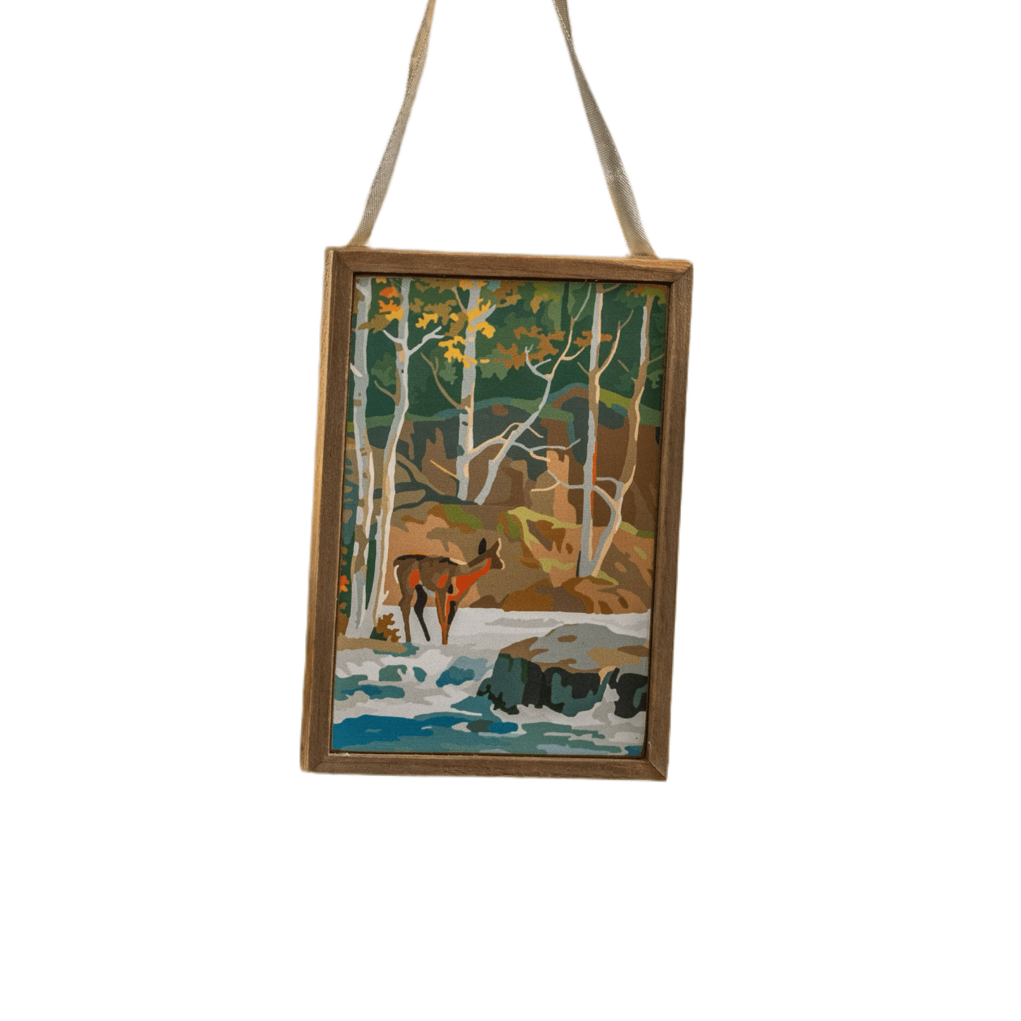 Deer By The River Paint By Number Ornament 3.5" - bubblegum market