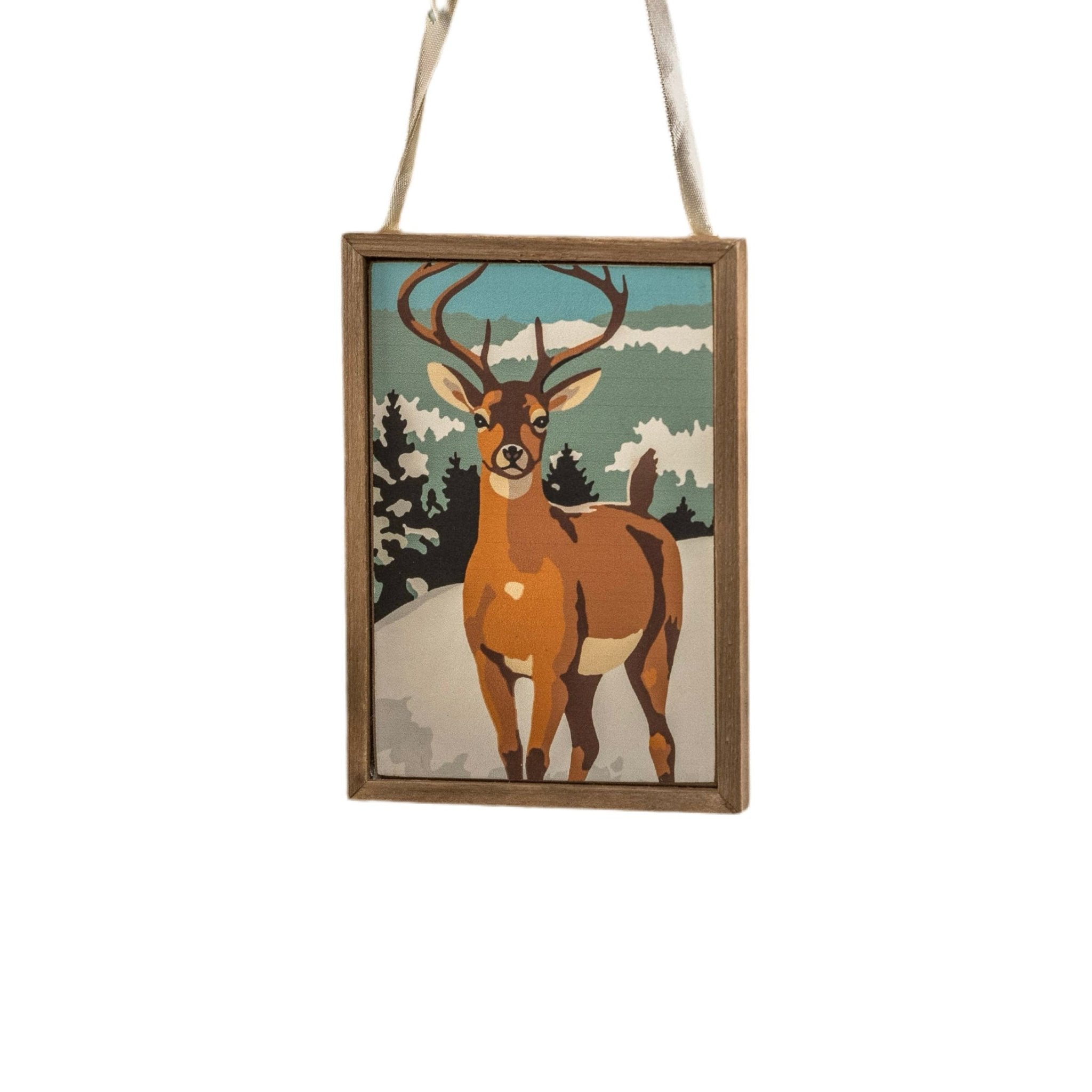 Deer In The Snow Paint By Number Ornament 3.5" - bubblegum market