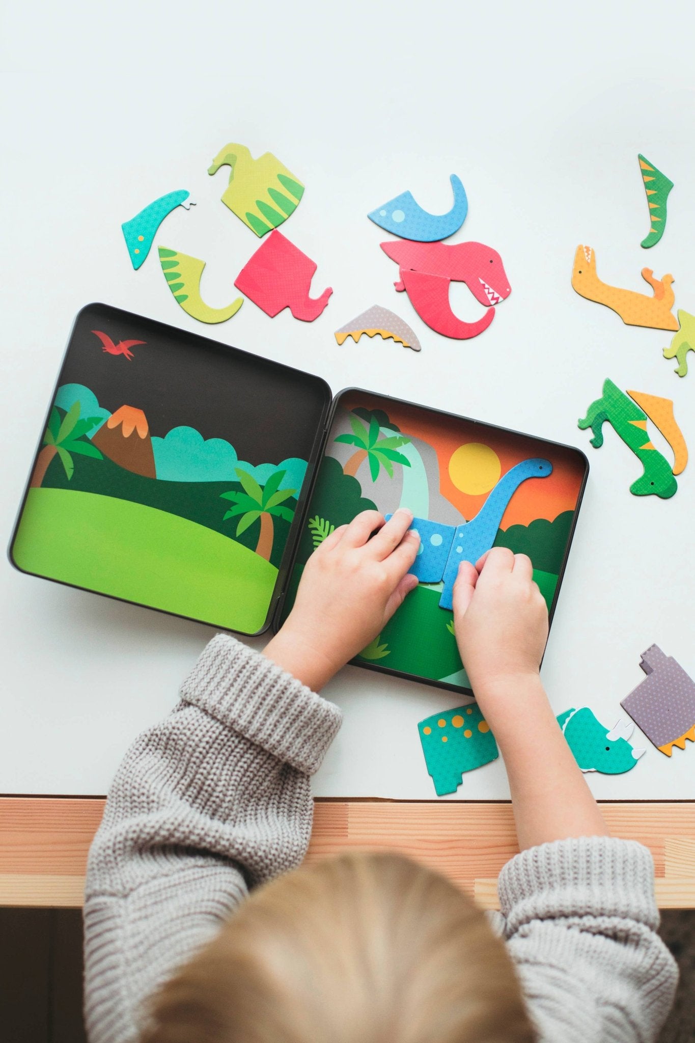 Dinosaur Kingdom Magnetic Play Set - bubblegum market