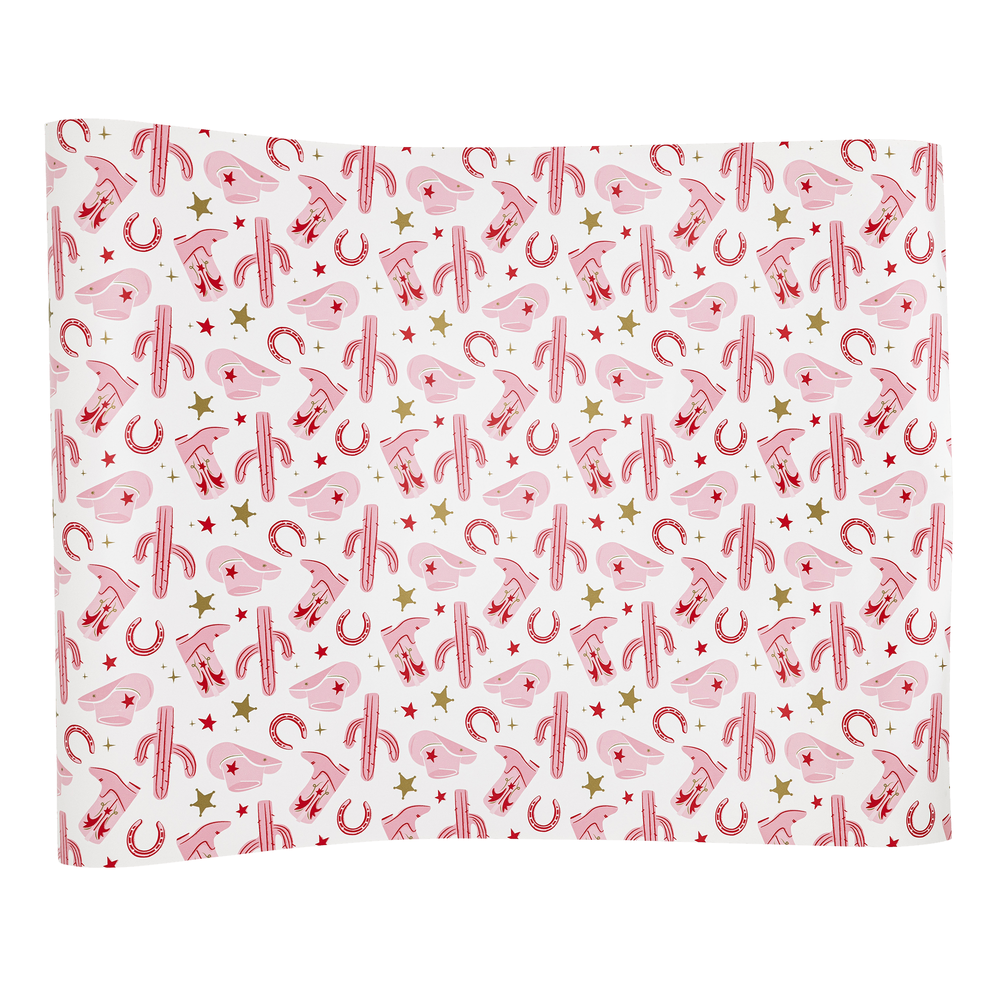 Disco Cowgirl Pattern Paper Table Runner - bubblegum market