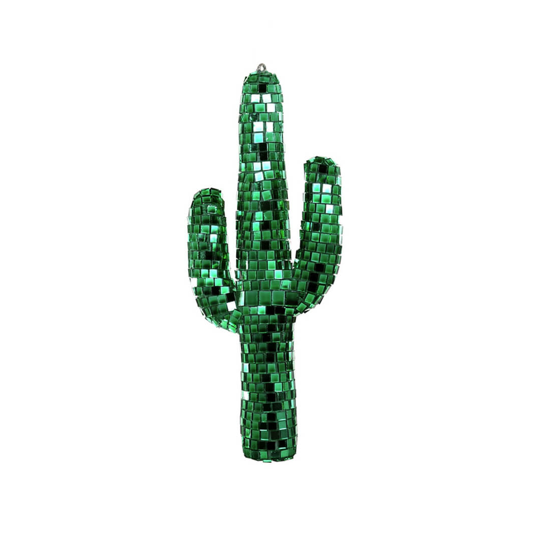 Disco Saguaro Ornament 6" - bubblegum market