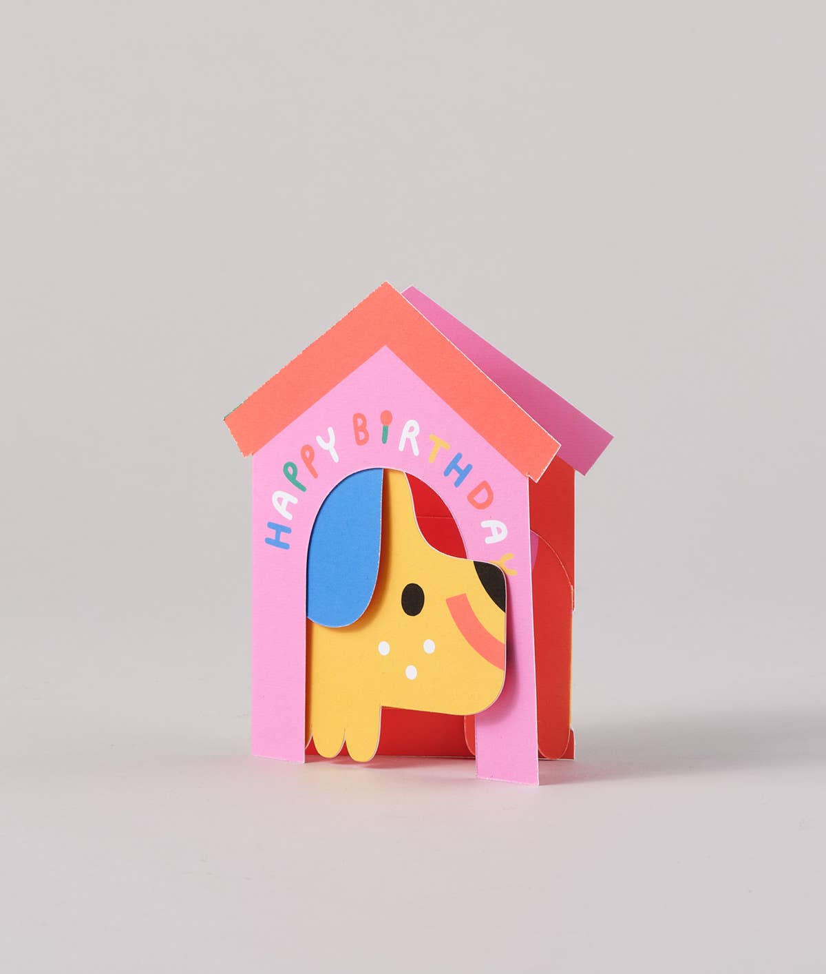 'Dog In House' Fold Out Kid's Birthday Card - bubblegum market