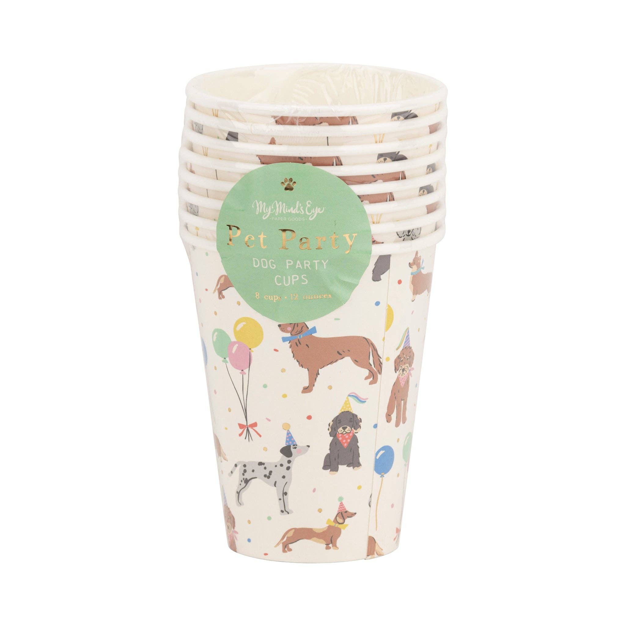 Dog Party Paper Cups - bubblegum market