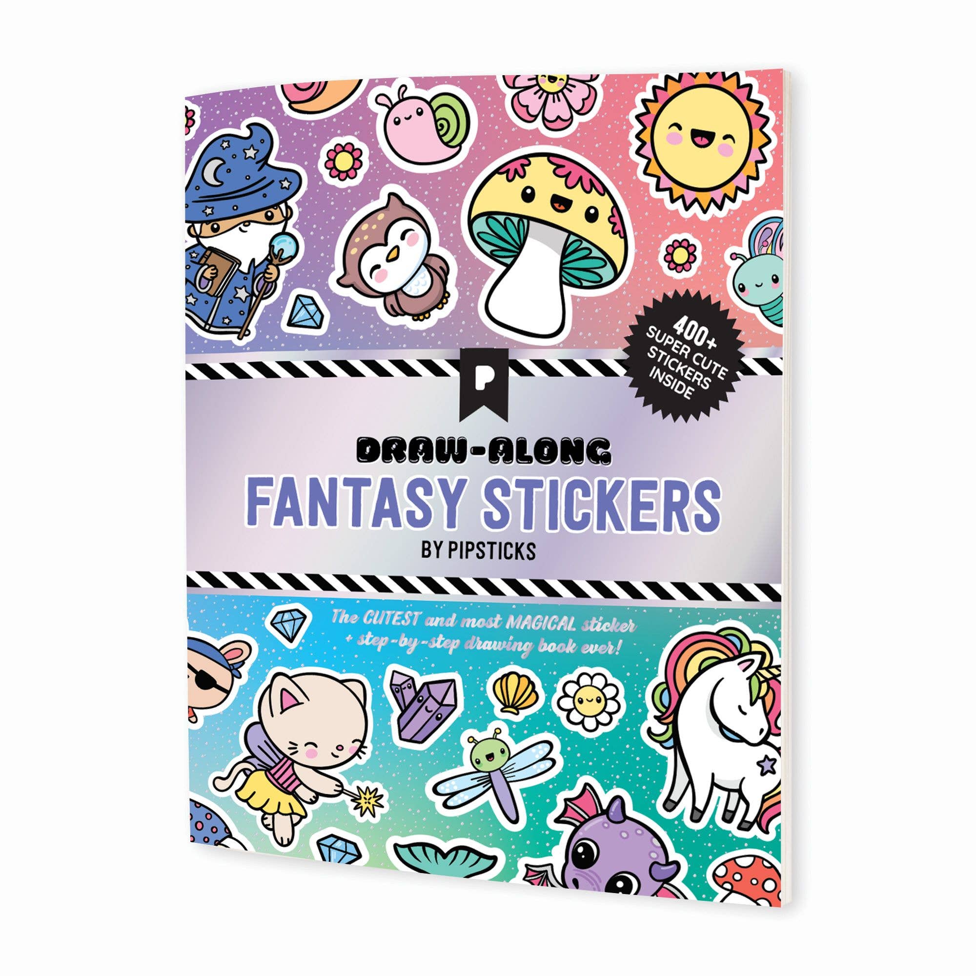 Draw - Along Fantasy Sticker Book - bubblegum market