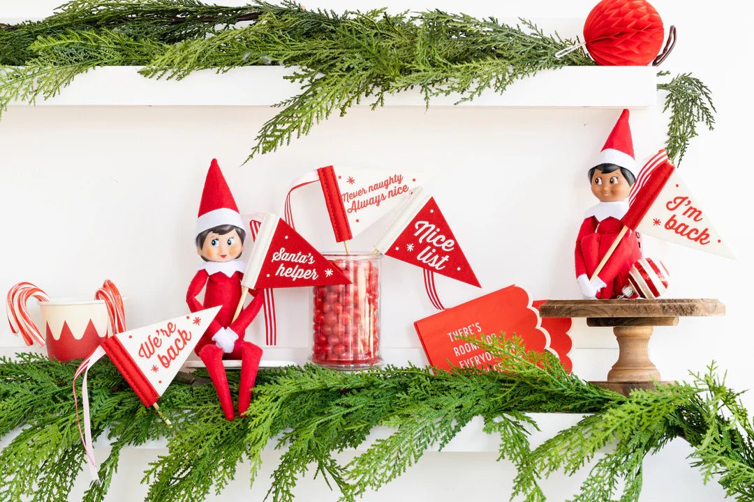Elf Mini Felt Pennant Flags - bubblegum market