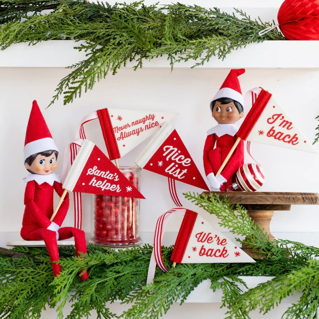 Elf Mini Felt Pennant Flags - bubblegum market