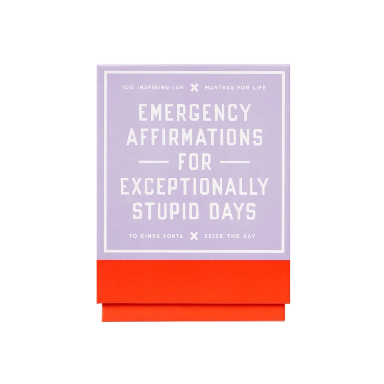 Emergency Affirmations for Exceptionally Stupid Days Card Deck - bubblegum market