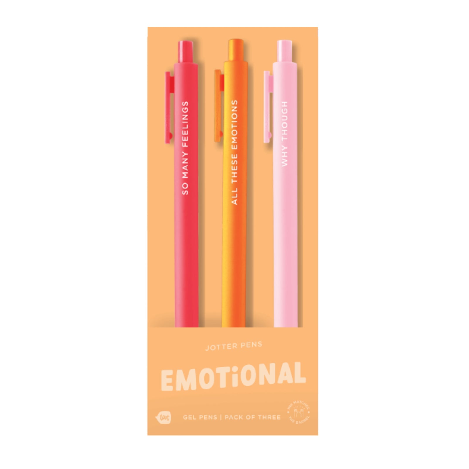 EMOTIONAL Jotter Pen Set - bubblegum market