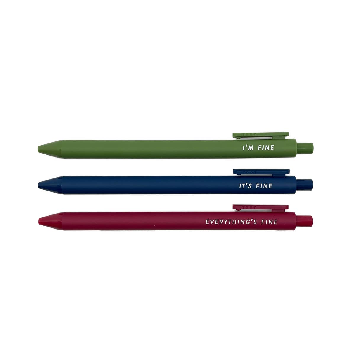 Everything's Fine Jotter Pen Set - bubblegum market