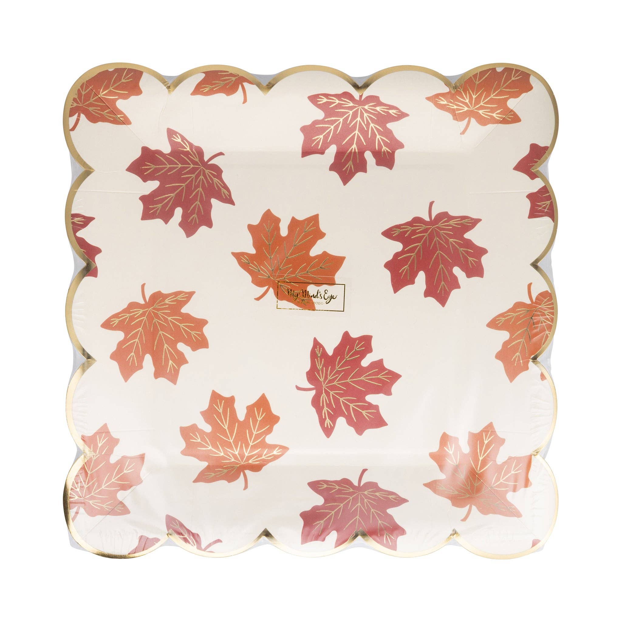 Falling Leaves Paper Plates 9" - bubblegum market