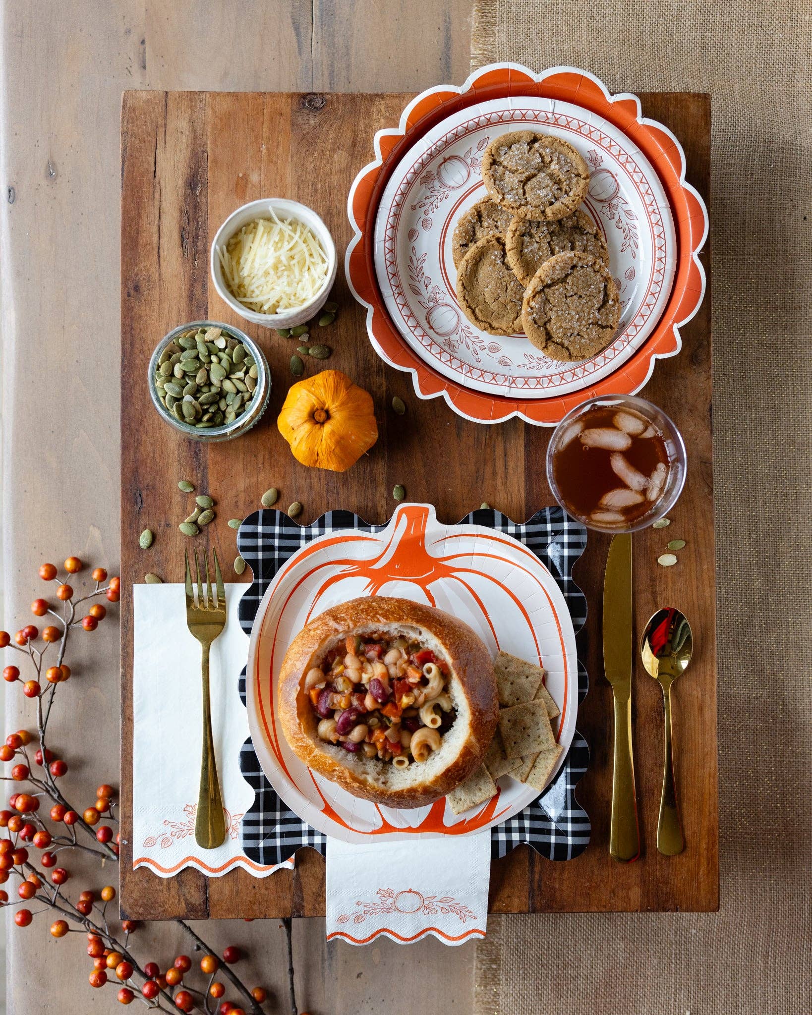 Falloween Pumpkin Paper Dessert Plates 8" - bubblegum market