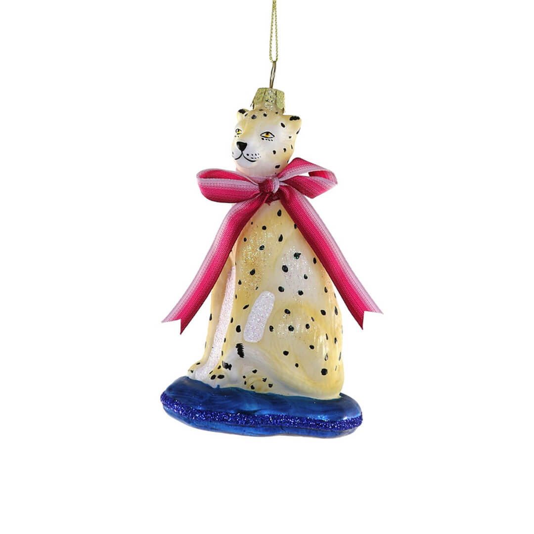 Fanciful Leopard Ornament 5" - bubblegum market