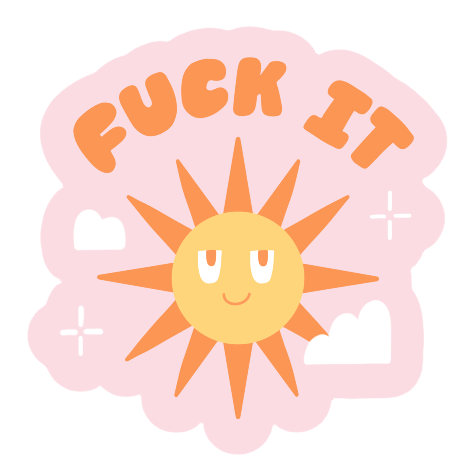 F*CK IT Vinyl Sticker - bubblegum market
