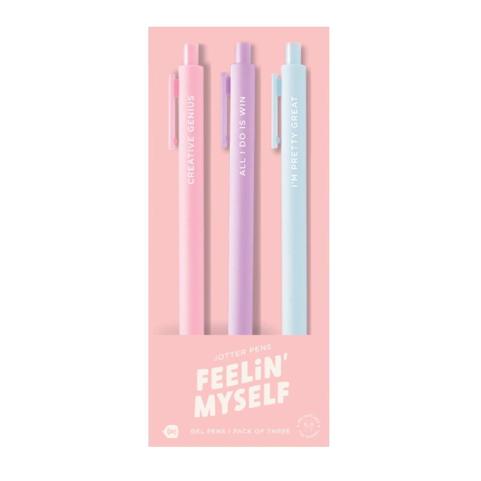 FEELING MYSELF Jotter Pen Set - bubblegum market