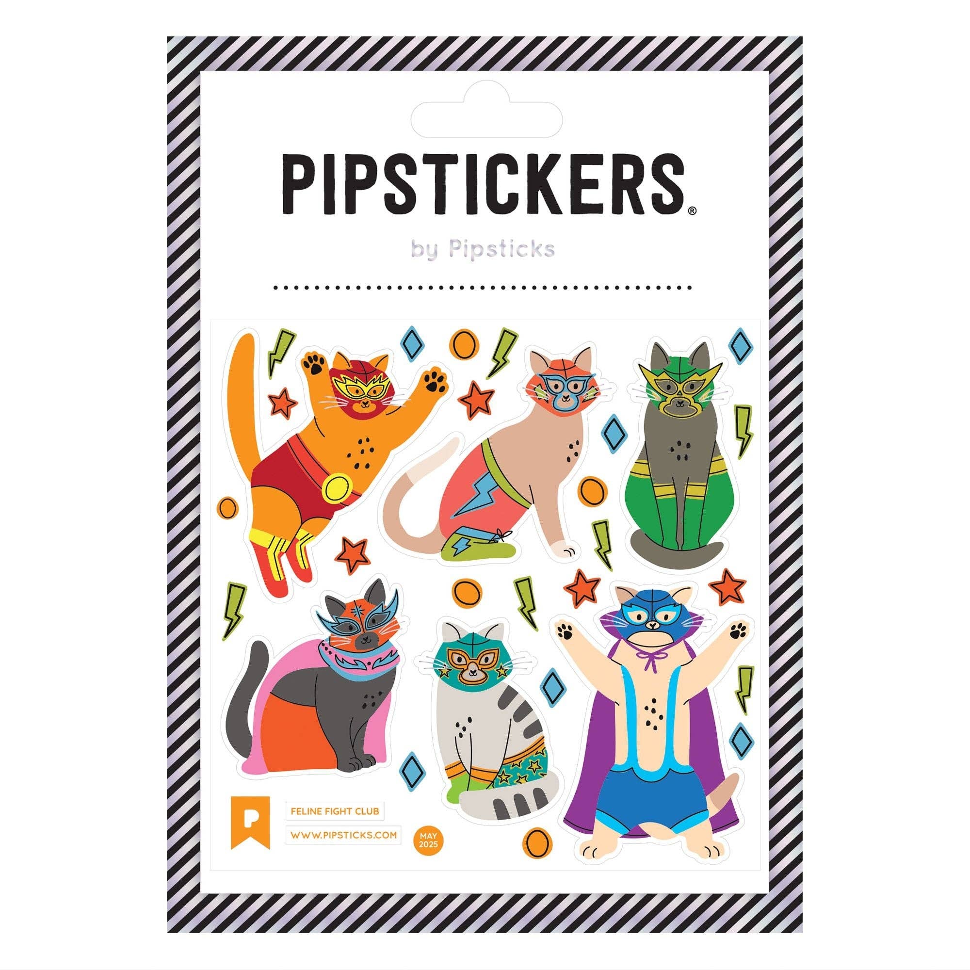 Feline Fight Club Stickers - bubblegum market