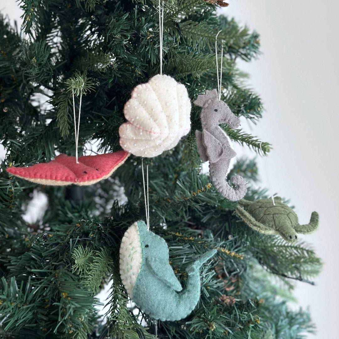 Felt Sea Turtle Ornament 4" - bubblegum market
