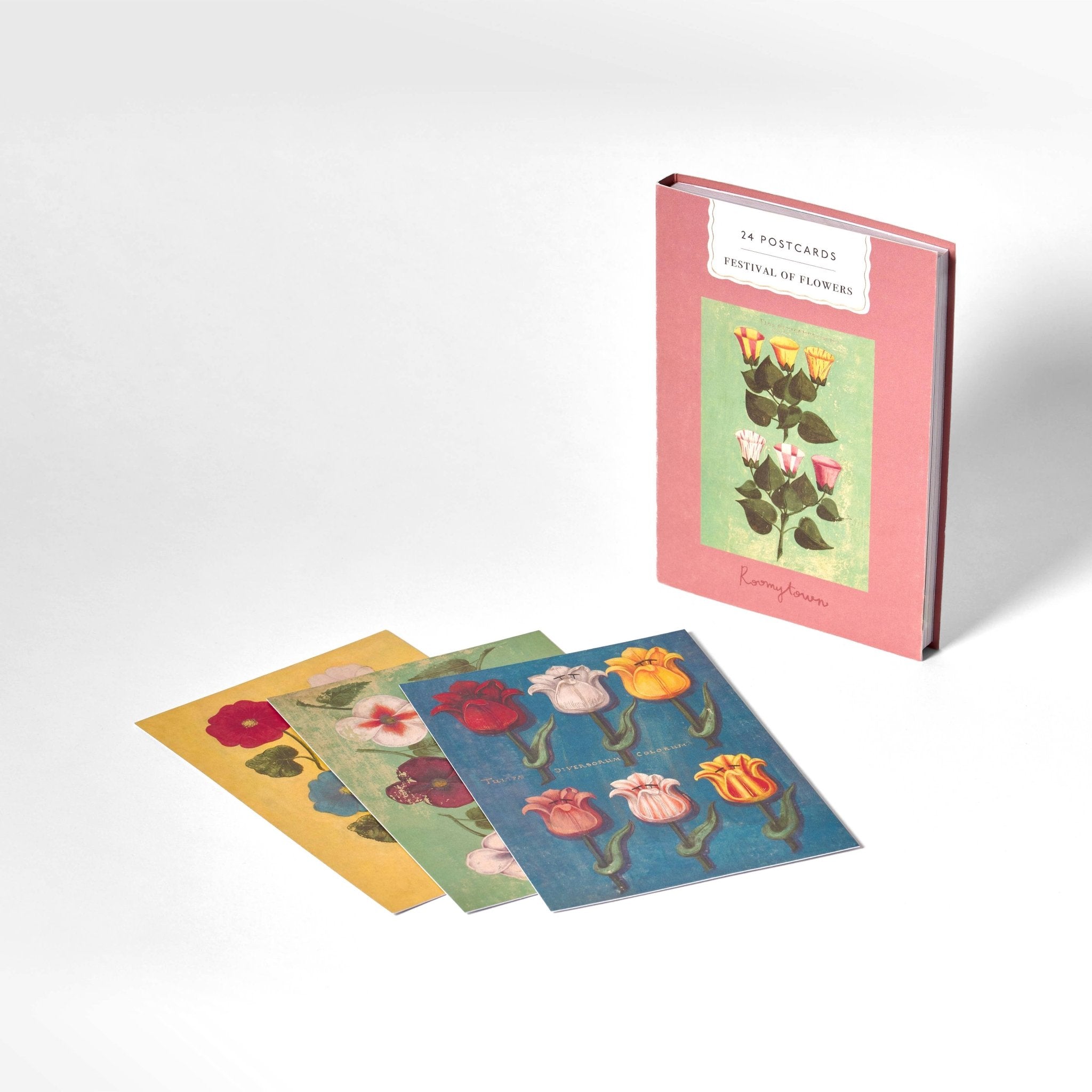 Festival of Flowers Postcard Book - bubblegum market