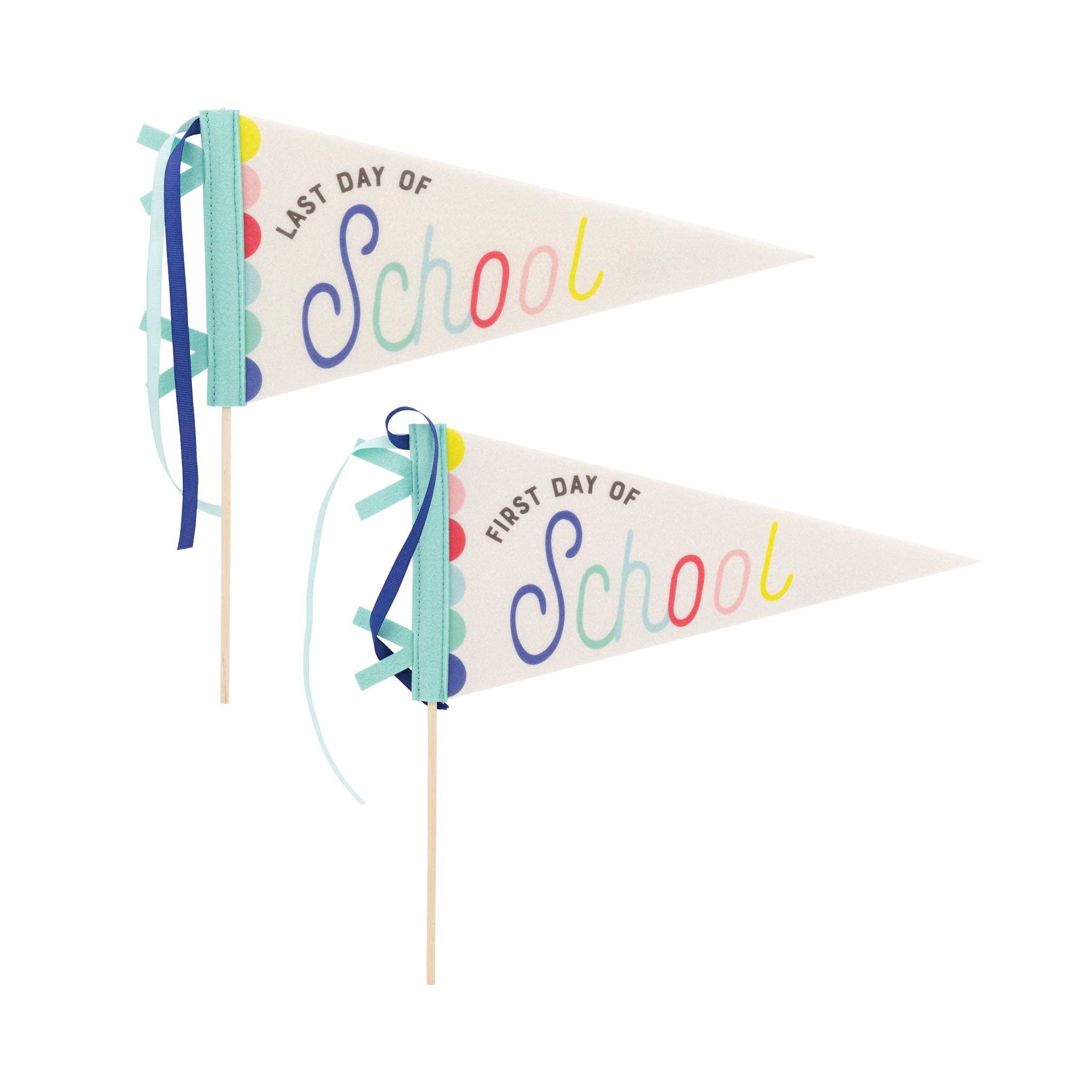 First Day / Last day of School Pennant Banner Set - bubblegum market