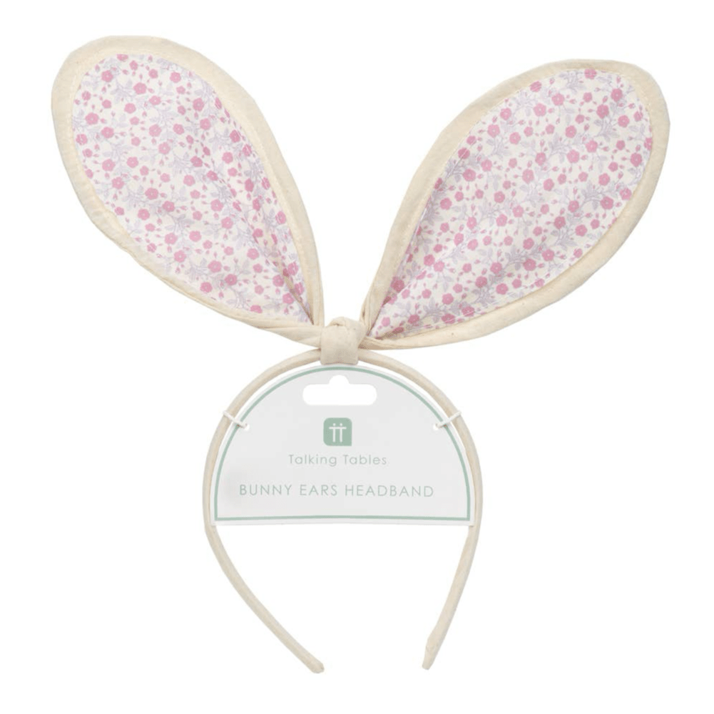 Floral Bunny Ears Headband - bubblegum market