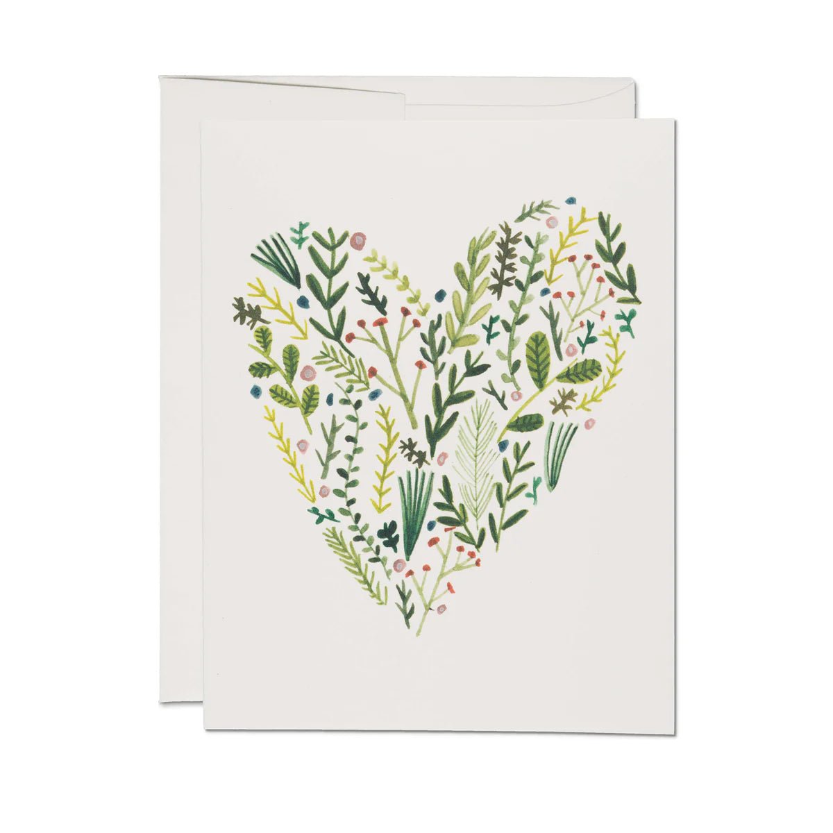 Floral Heart Greeting Card - bubblegum market