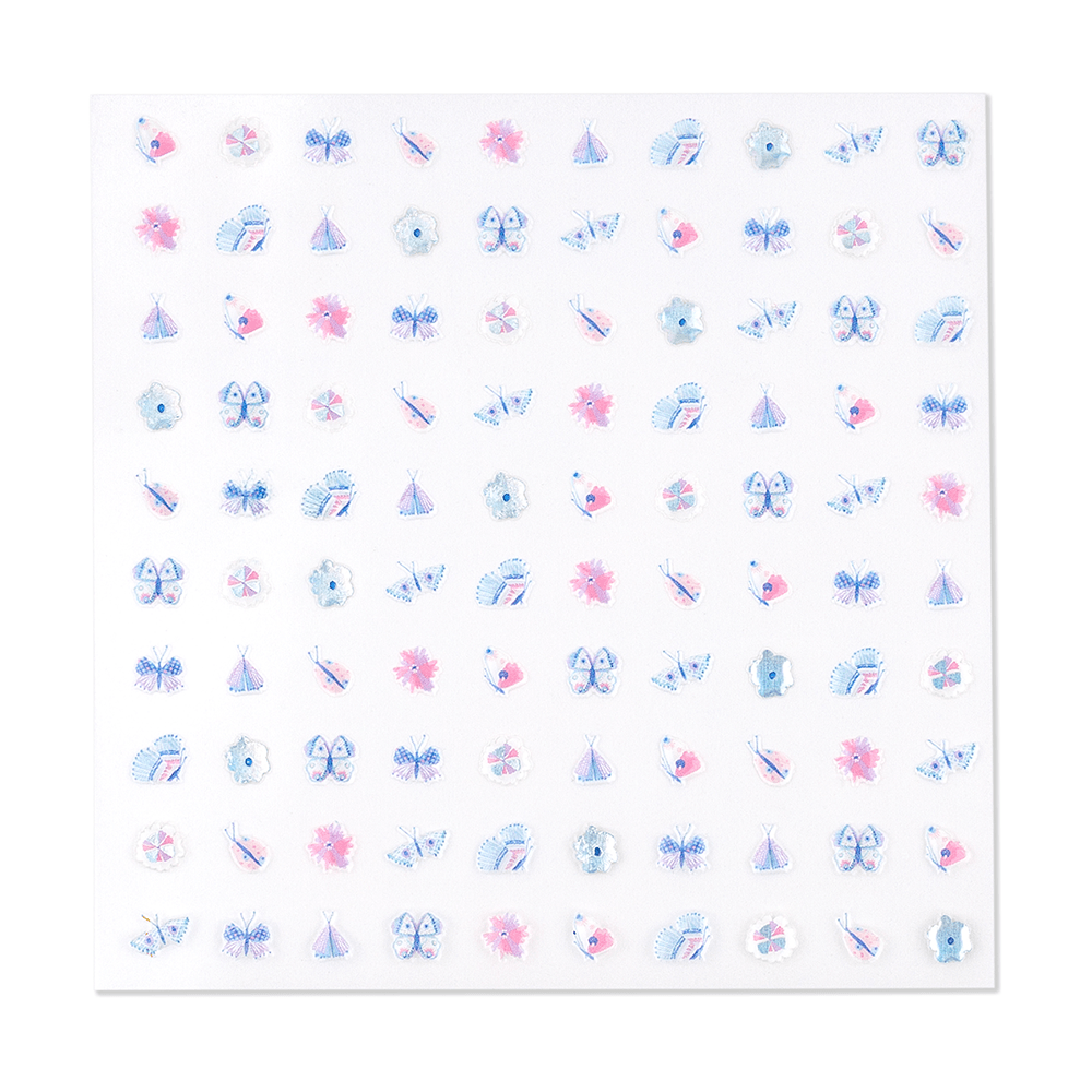 Flutter Nail Stickers - bubblegum market
