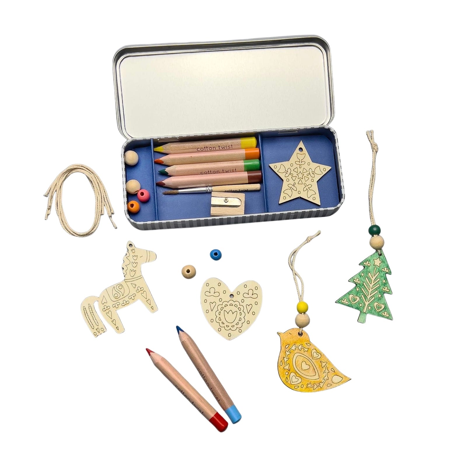 Folk Art Christmas Ornament Kit - bubblegum market