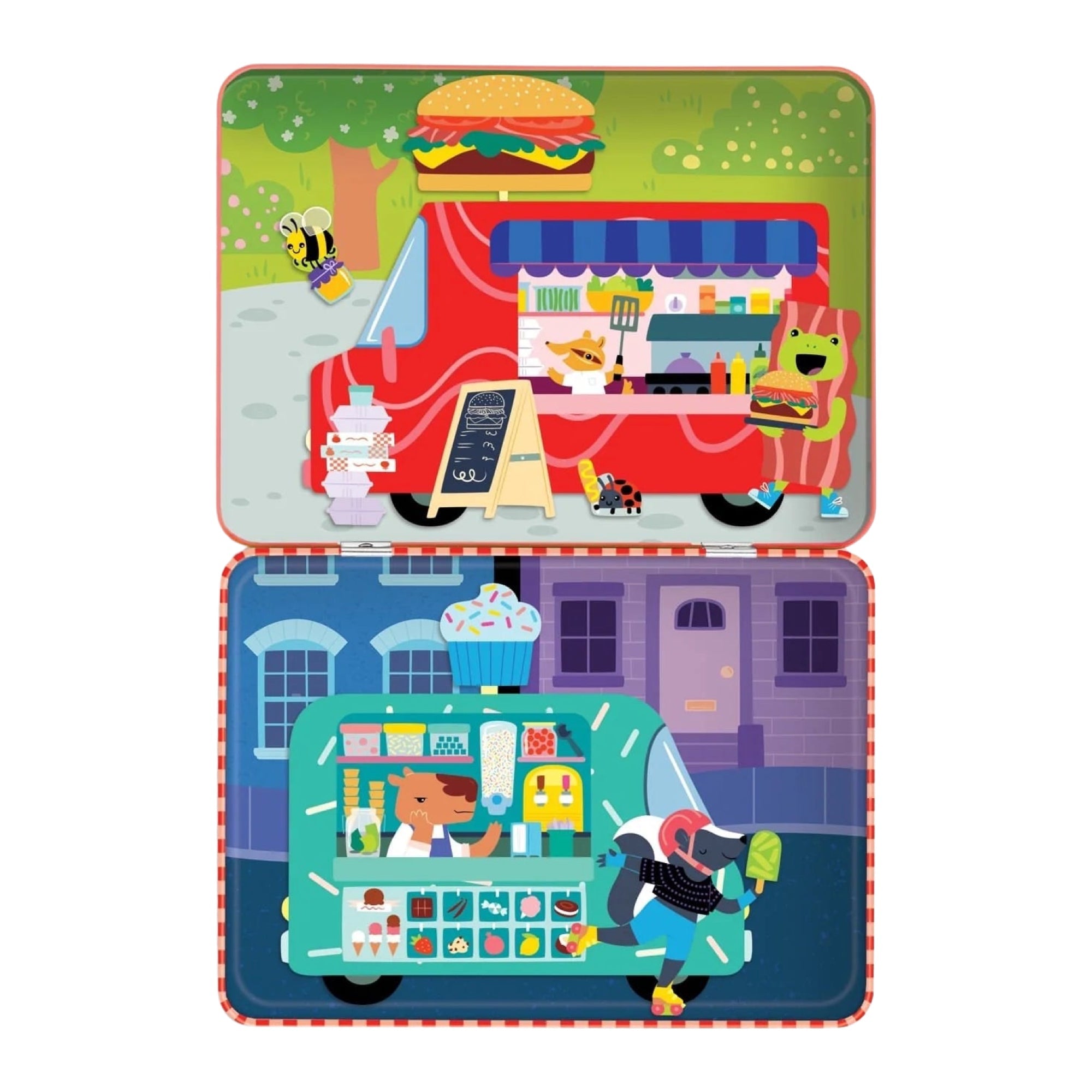 Food Truck Festival Magnetic Play Set - bubblegum market