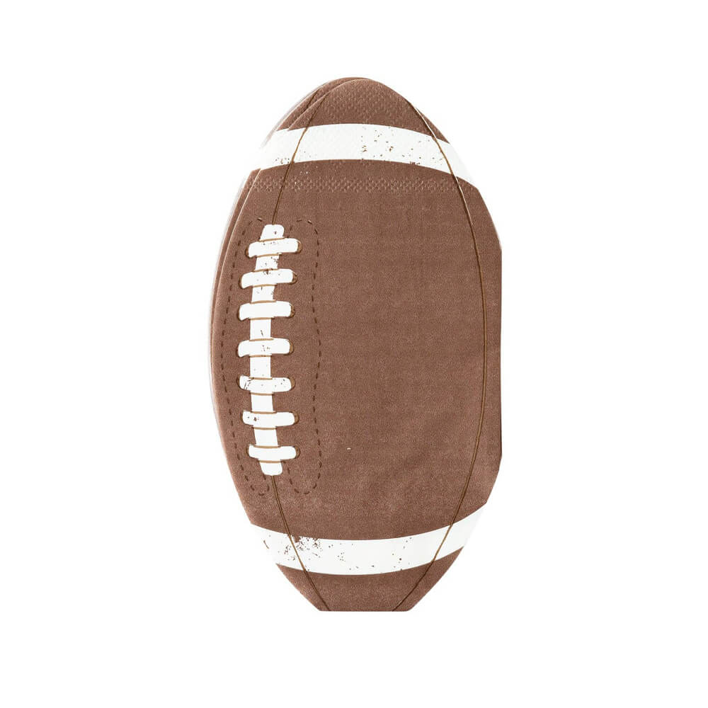 Football Shaped Paper Party Napkins - bubblegum market