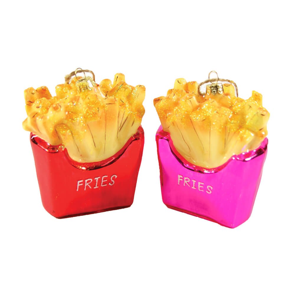 French Fries Glass Ornament 3.5" - bubblegum market