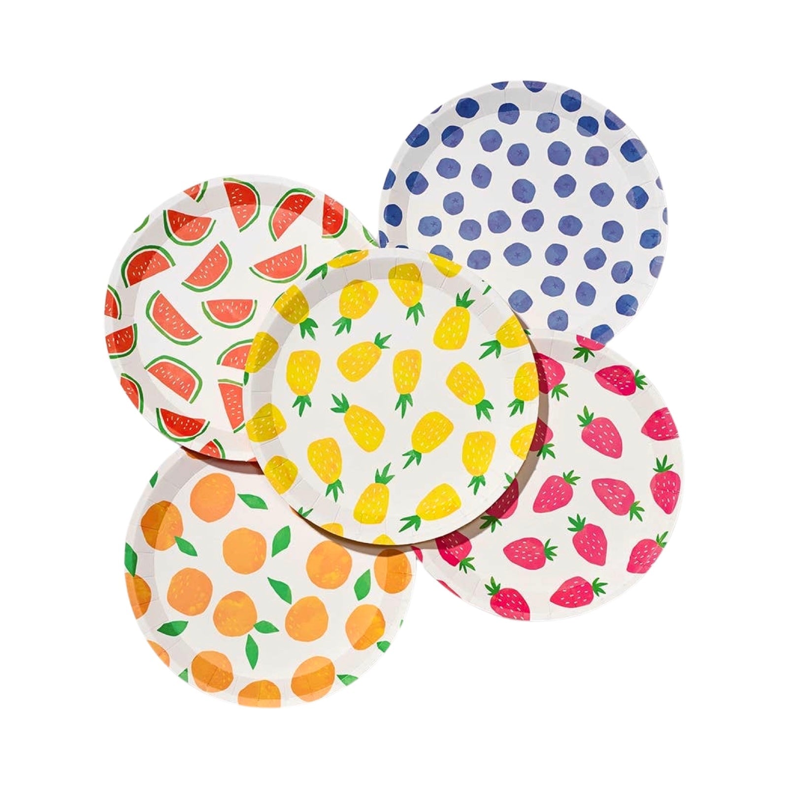 Fruit Punch Paper Small Plates 7.25" - bubblegum market
