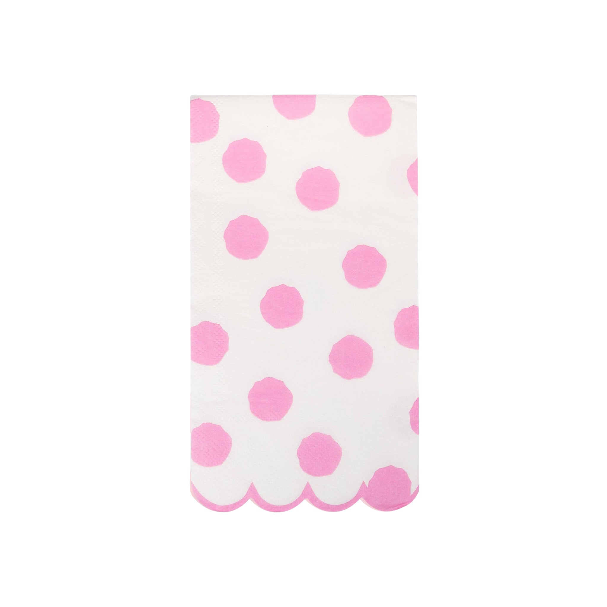 Fuchsia Polka Dot Dinner Napkins - bubblegum market