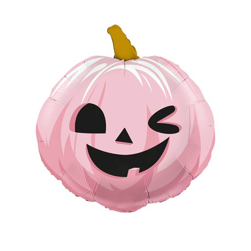 Funny Pumpkin Pink Foil Balloon 22" - bubblegum market