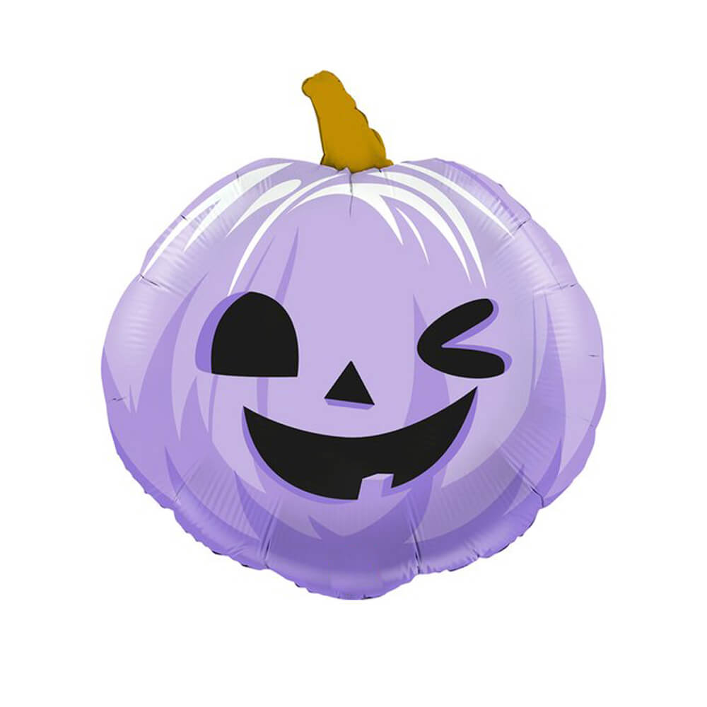 Funny Pumpkin Purple Foil Balloon 22" - bubblegum market