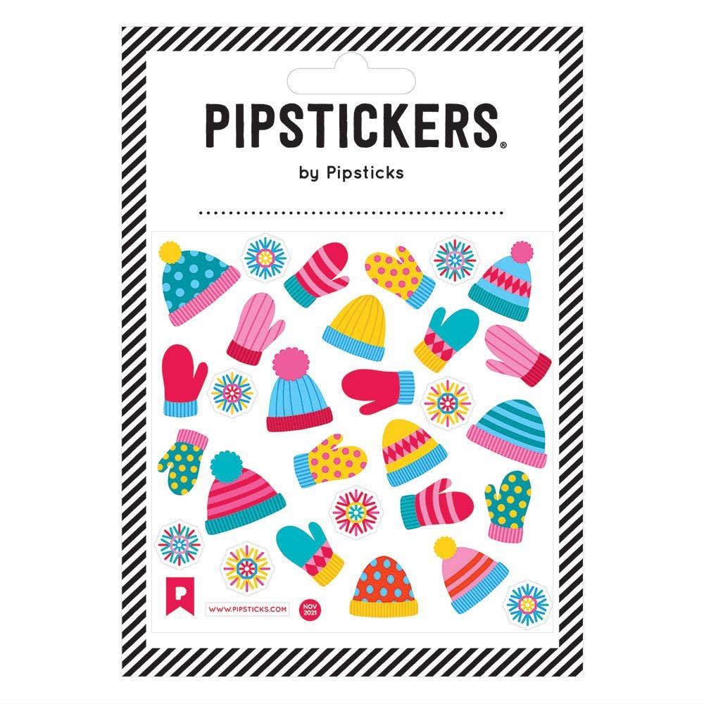 Fuzzy Mittens & Caps Stickers - bubblegum market