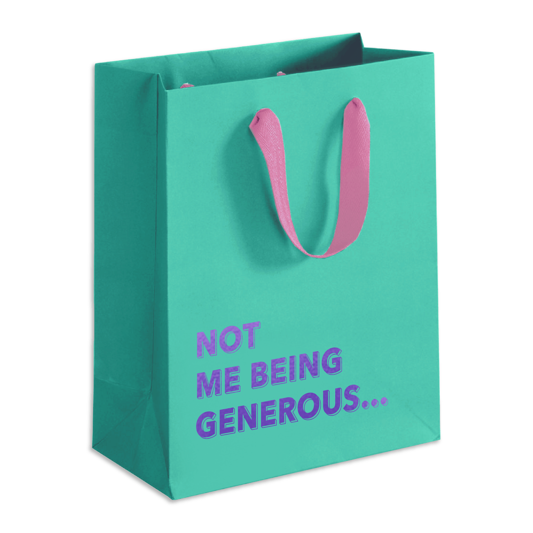 GENEROUS Aqua Gift Bag - bubblegum market