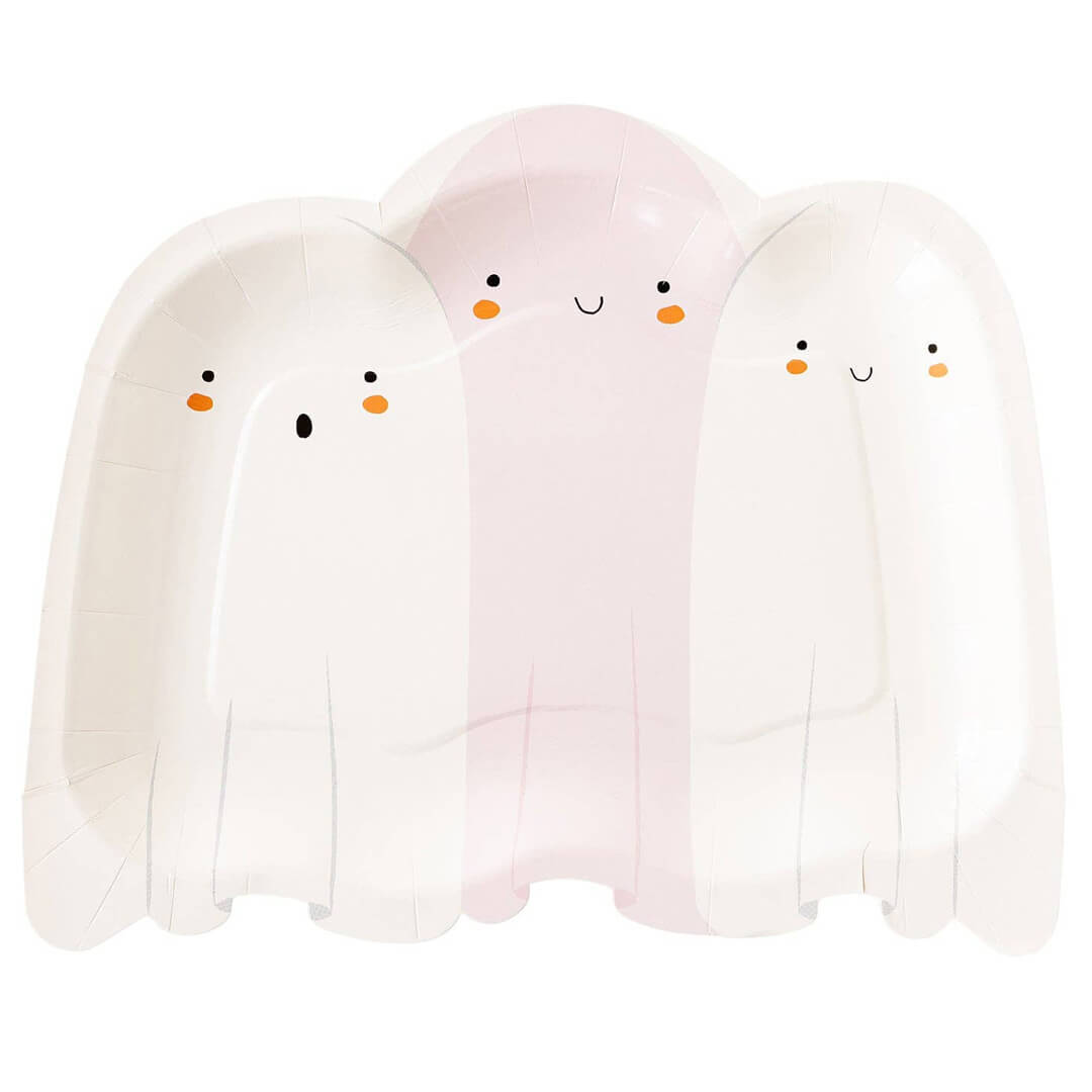 Ghost Friends Paper Plates 10" - bubblegum market
