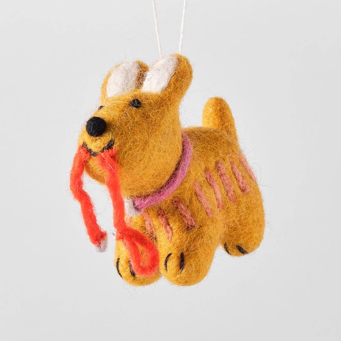 'Ginger' Hanging Felt Ornament - bubblegum market