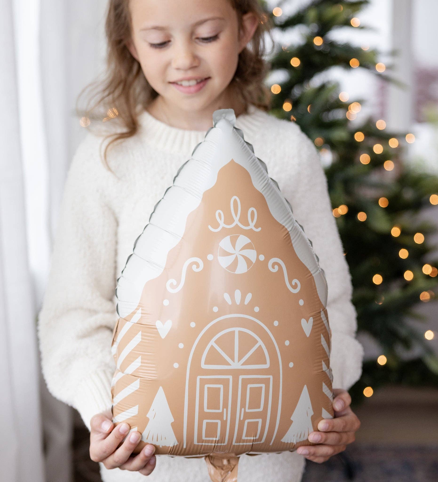 Gingerbread House Foil Balloon - bubblegum market