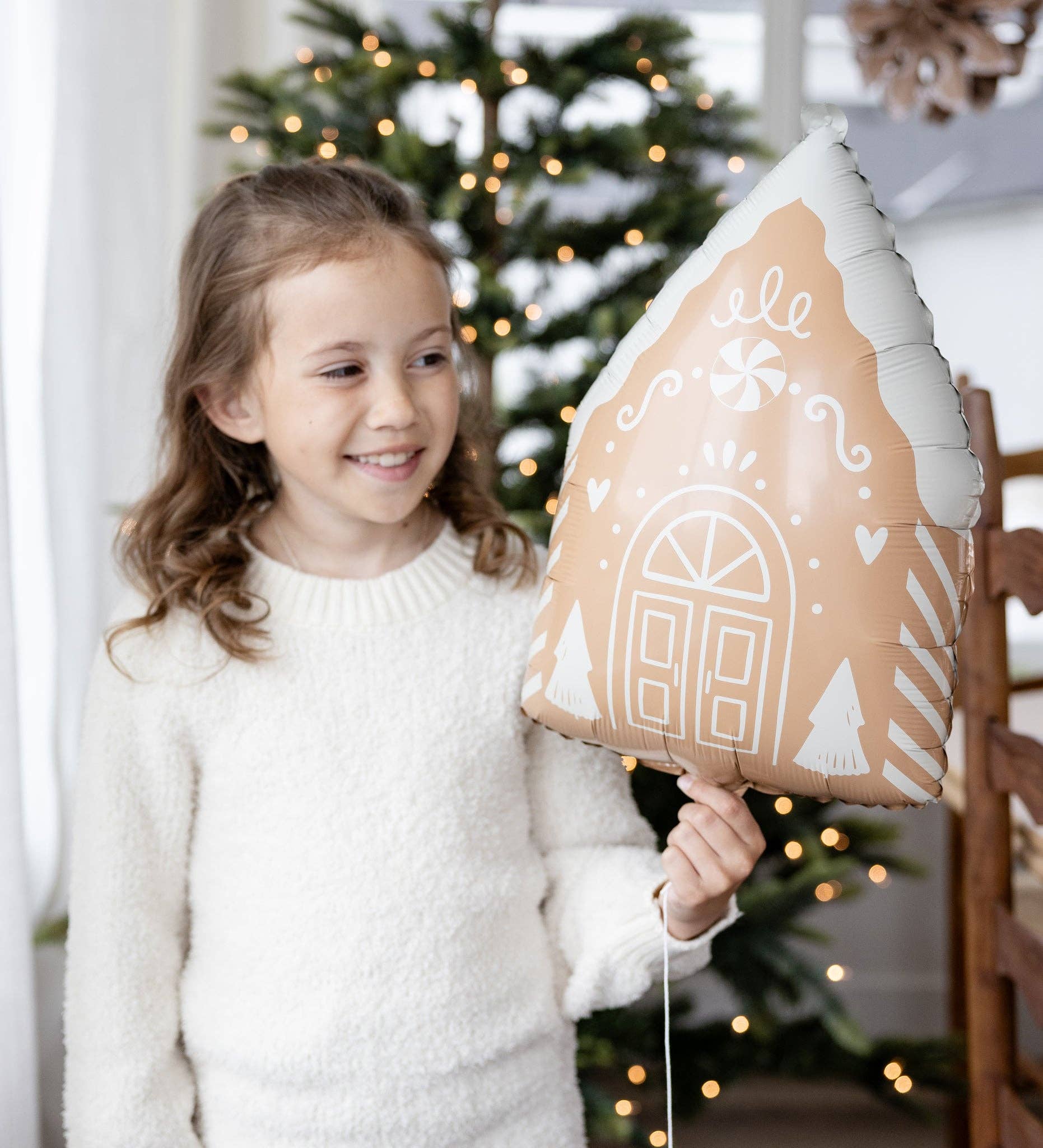 Gingerbread House Foil Balloon - bubblegum market