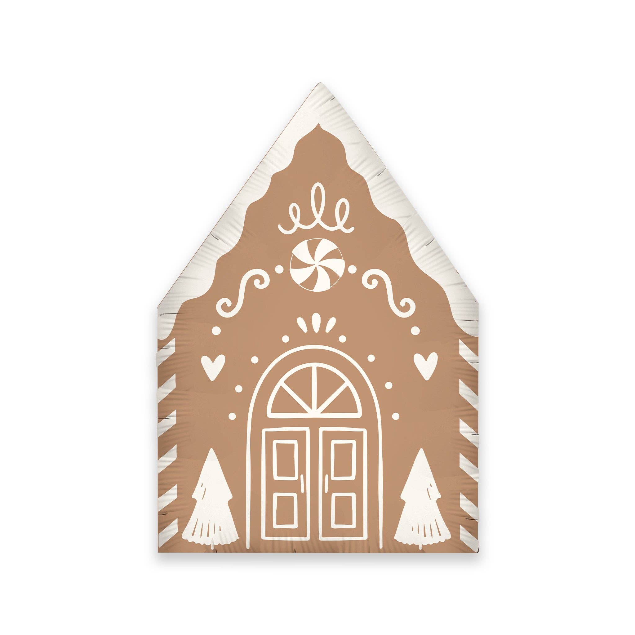 Gingerbread House Foil Balloon - bubblegum market