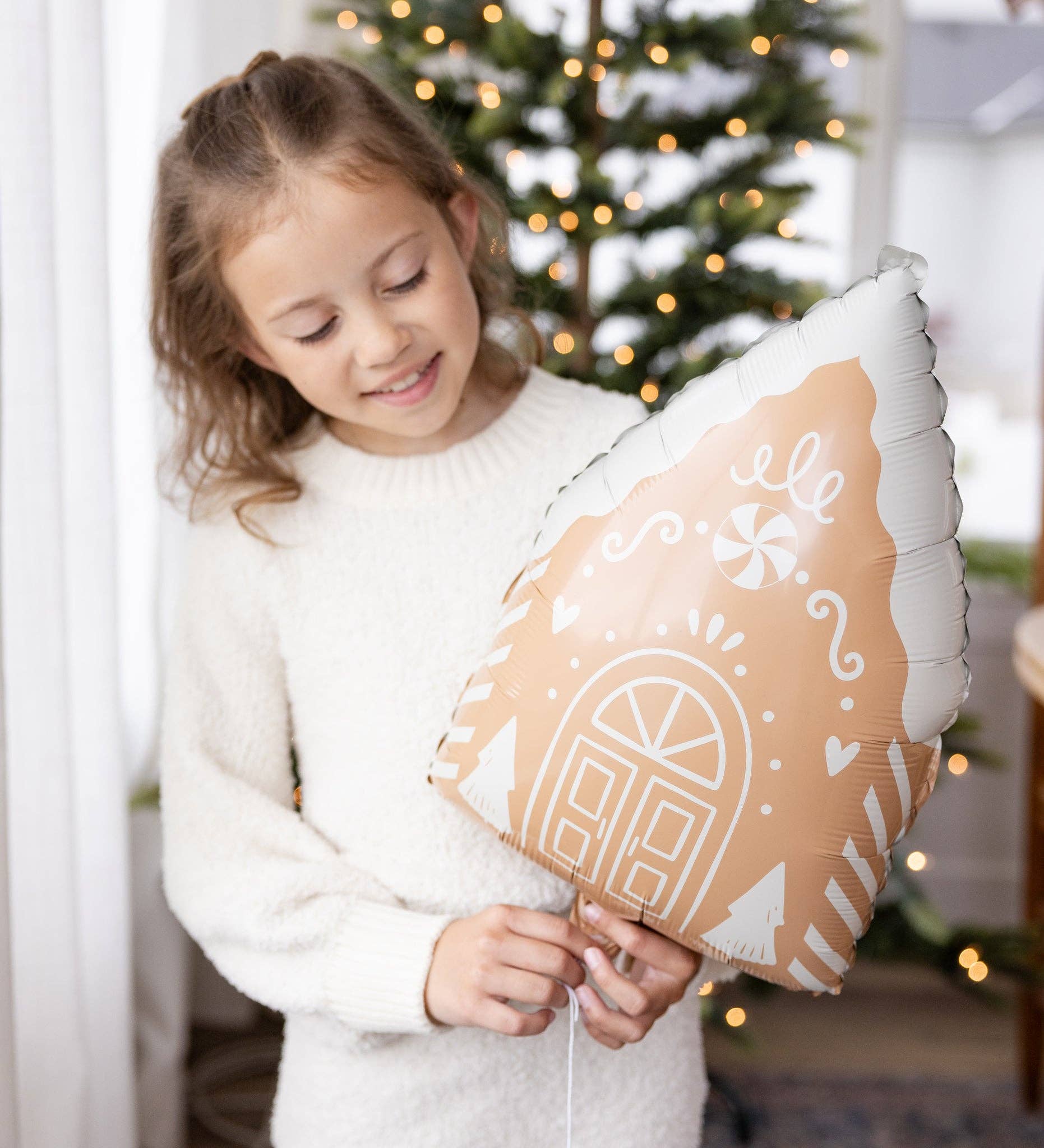 Gingerbread House Foil Balloon - bubblegum market