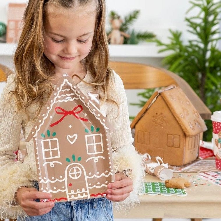 Gingerbread House Paper Plates 10" - bubblegum market
