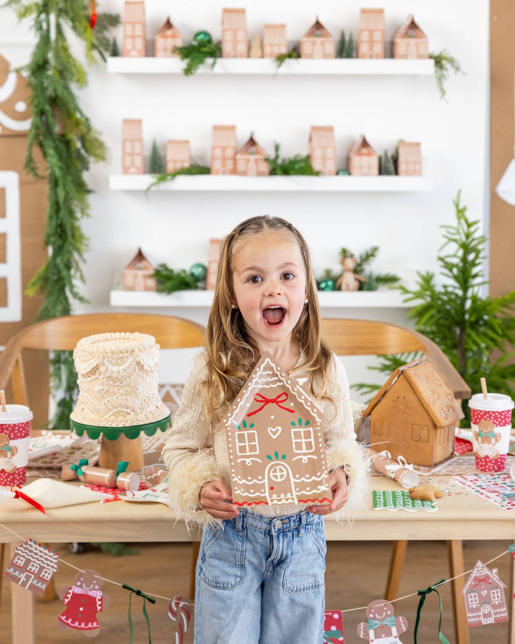 Gingerbread House Paper Plates 10" - bubblegum market
